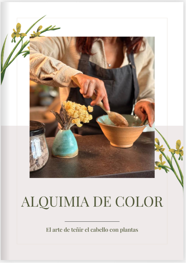 Portada guía gratuita Alquimia de Color — El arte de teñir el cabello con plantas